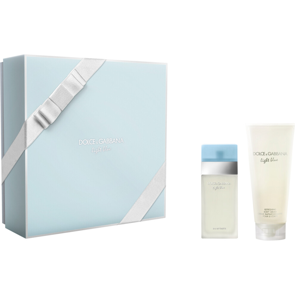 Dolce & Gabbana Light Blue 2 Pcs Set For Women: 0.8 Edt Sp + 1.7 Body Lotion