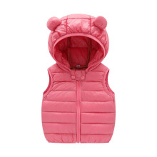 (Rose, 1-2 Years) Baby Kids Boys Girls Gilet Padded Vest Light Coats
