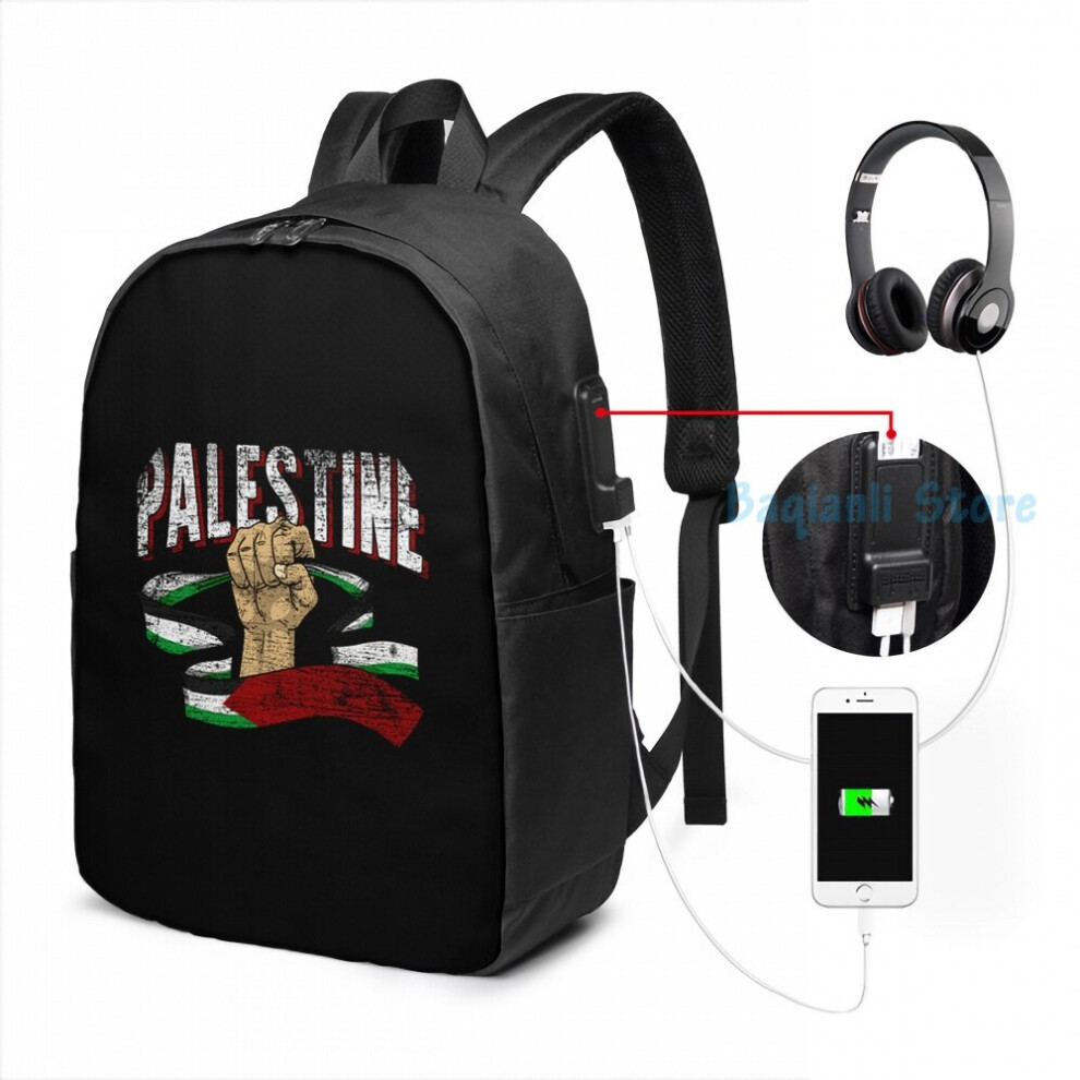 Funny Graphic print grunge USB Charge Backpack men School bags Women bag Travel laptop bag-image-OPC-PC72ZR6-NEW