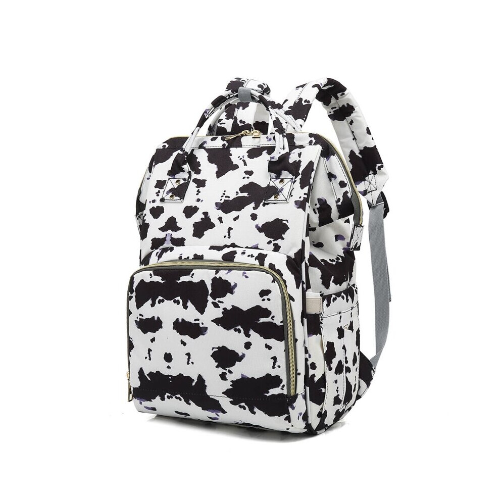 Cow Spots Print Diaper Bag Backpack Maternity Baby Changing Bag Large Capacity Backpacks Nursing Handbag