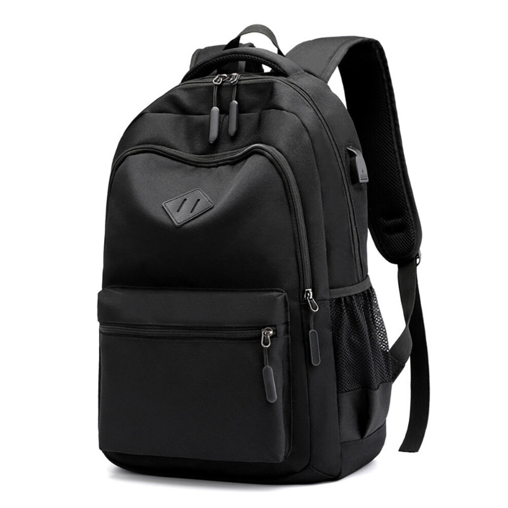 Travel Backpack For Men 15.6In Business Laptop Rucksack Large Capacity Oxford Male Schoolbags Waterproof Knapsack Black 885663627708