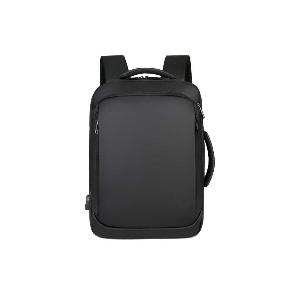 15.6 Inch Laptop Backpack Mens Business Notebook Mochila Waterproof Back Pack Usb Charging Bag Travel Bagpack Male Backpack Black 885663639084