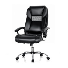 High-back Upholstered Chair PVC Leather Executive Chair forHome Office