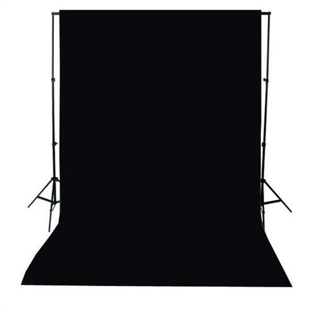 (Black, 300*300cm/10*10Ft) Screen Black Chroma Key Background Photography Backdrop For Portable Streaming
