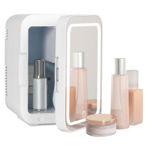 (4L) LED Mirror Mini Fridge Portable Ice Box 4/8/10L UK