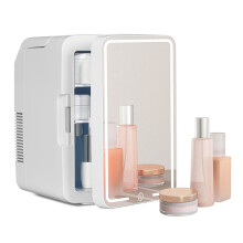 (10L) LED Mirror Mini Fridge Portable Ice Box 4/8/10L UK