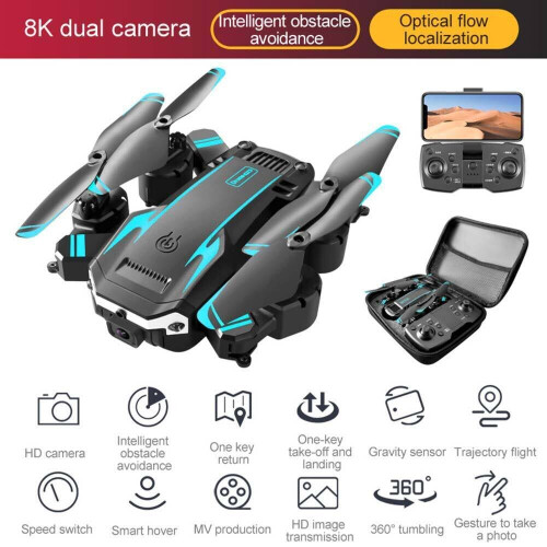 8K HD Drone Dual Camera WIFI FPV GPS Foldable Selfie RC Quadcopter UK 1