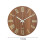 Living And Home Modern Luminous Wood Silent Wall Clock 6
