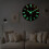 Living And Home Modern Luminous Wood Silent Wall Clock 1