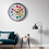 Living And Home Modern Colourful Teach The Time Round Clock for Kids 1