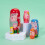 Pig Layer 6 Matryoshka Russian Creative Gift Toy Hand Painted Decoration 5