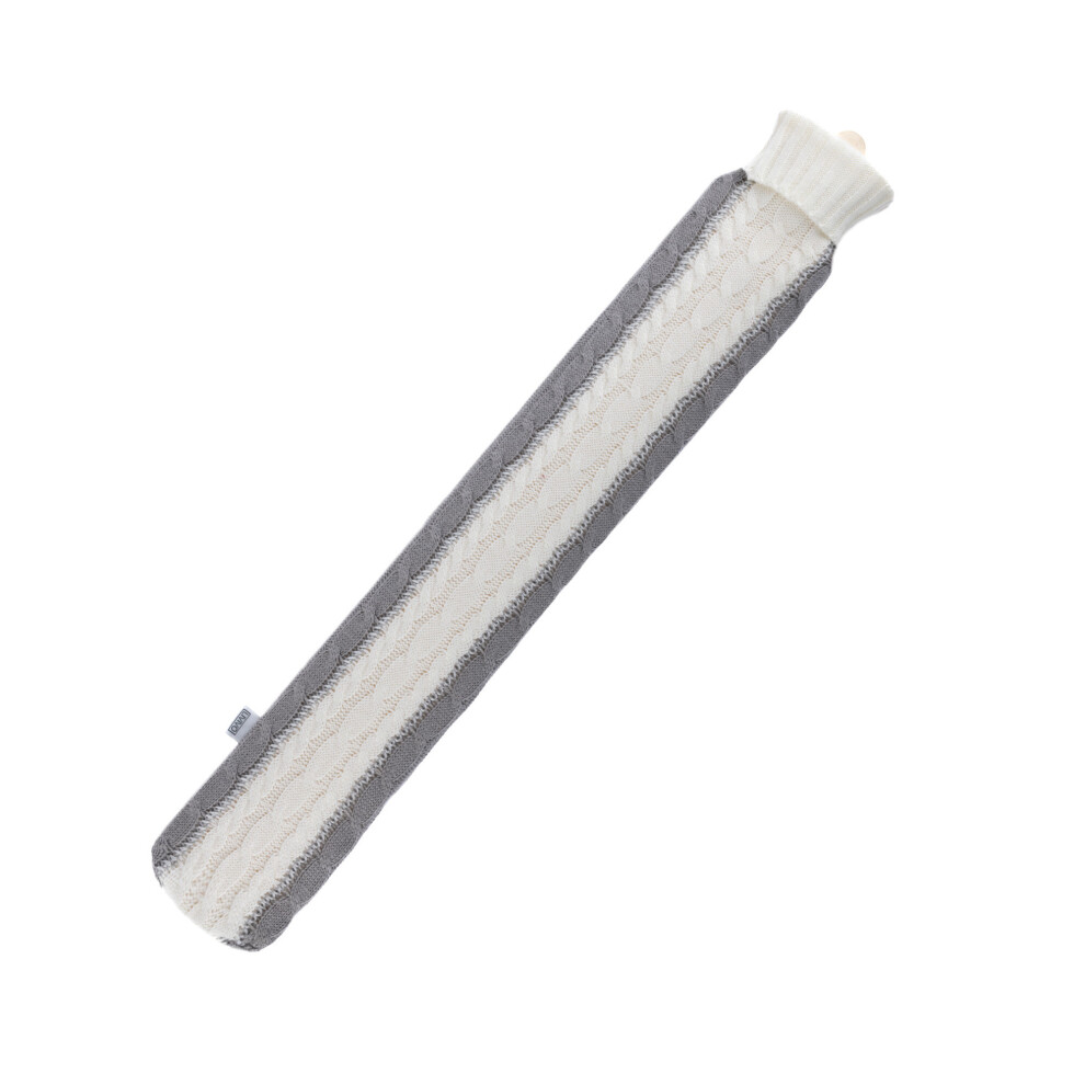 LIVIVO 2L Long Hot Water Bottle with Fleece Cover