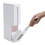 Living And Home Slim Plastic Trash Can with Toliet Brush Set 4