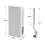 Living And Home Slim Plastic Trash Can with Toliet Brush Set 6