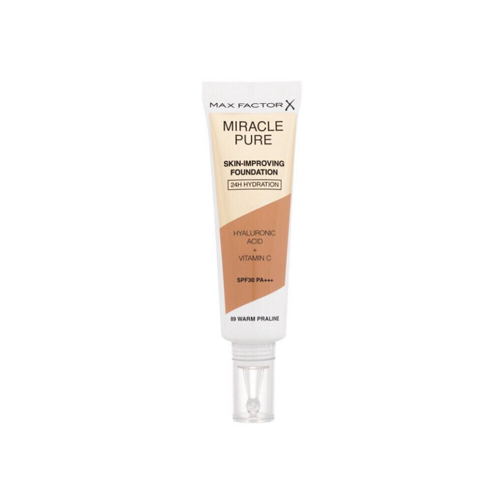 Max Factor Miracle Pure Skin Improving 24H Hydration Foundation 30ml - 89 Warm Praline