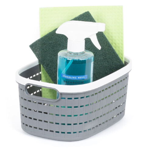 LIVIVO (5L) LIVIVO 1Pc Plastic Storage Basket - Grey