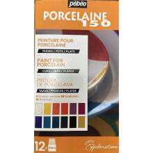 Pebeo Porcelaine 150 Set 12 X 20ml Paint Bottles China Ceramic Painting