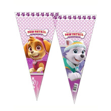 6 Girls Paw Patrol Sweet Cones Party Cello Bags Kids Childrens Birthday Favours