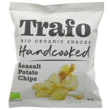Trafo Hand Cooked Crisps Seasalt -40g ( pack of 15 )