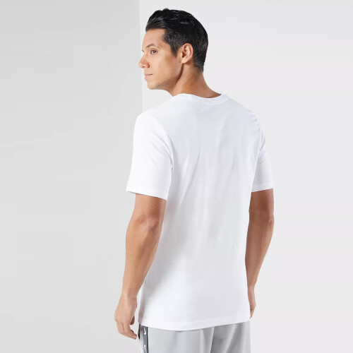 Nike (White, M) Nike Multi Stack Logo T Shirt Crew Neck Tee 1