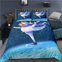 (Style 10, King) 3D Printed Cattle Bed Duvet Set Quilt Pillow Cover