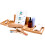 Bamboo Bathtub Caddy Tray with Extending Sides iPad Phone Holder 1