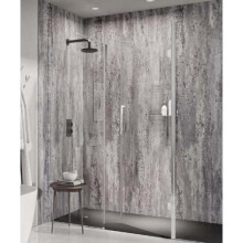 10 x Grey Metalic 250mm x 2700mm x 5mm PVC Wet Wall Panels ....