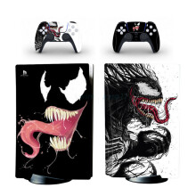Disc Version Venom Full Vinyl Wrap Skin Sticker for PS5 Console 2 Controllers