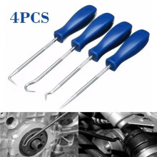 4pcs Car Pick & Hook Set O Ring Oil Seal Gasket Puller Remover Craft Hand Tool