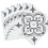 JAMILA GREY Self-adhesive Wall Tiles (6 tiles) 2
