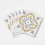 JAMILA GOLD Self-adhesive Wall Tiles (6 tiles) 2