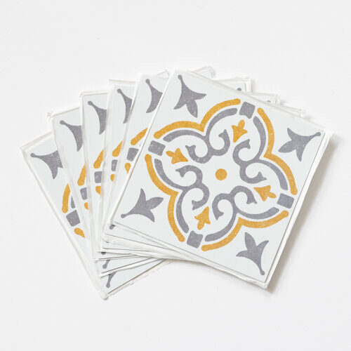 JAMILA GOLD Self-adhesive Wall Tiles (6 tiles) 1