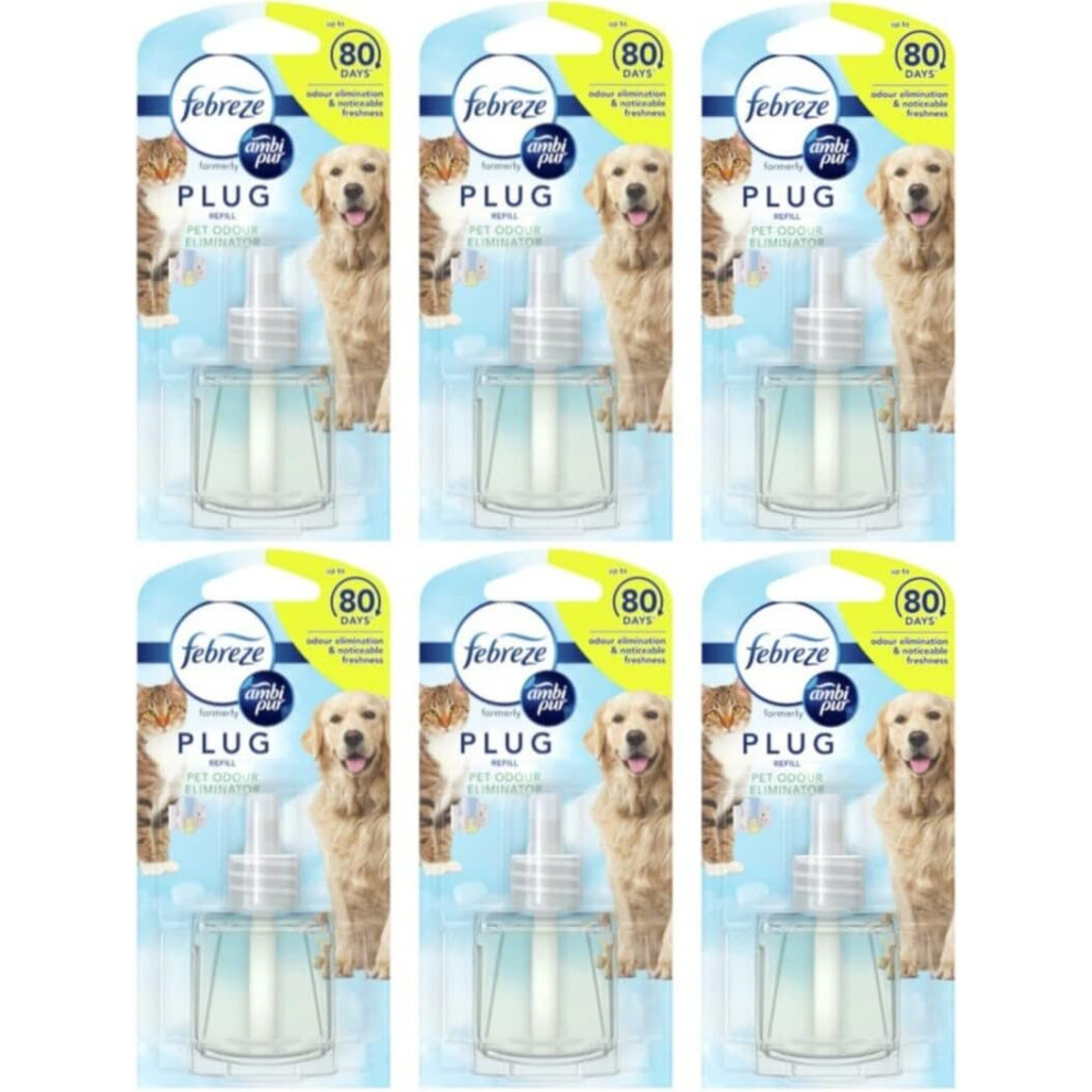 6 x 20ML Febreze Plug In Refill - Pet