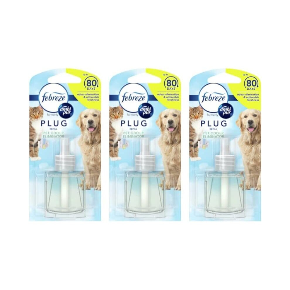 3 x 20ML Febreze Plug In Refill - Pet