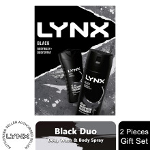 (Buy 1) Lynx Black Body Wash & Body Spray Gift Set for Him