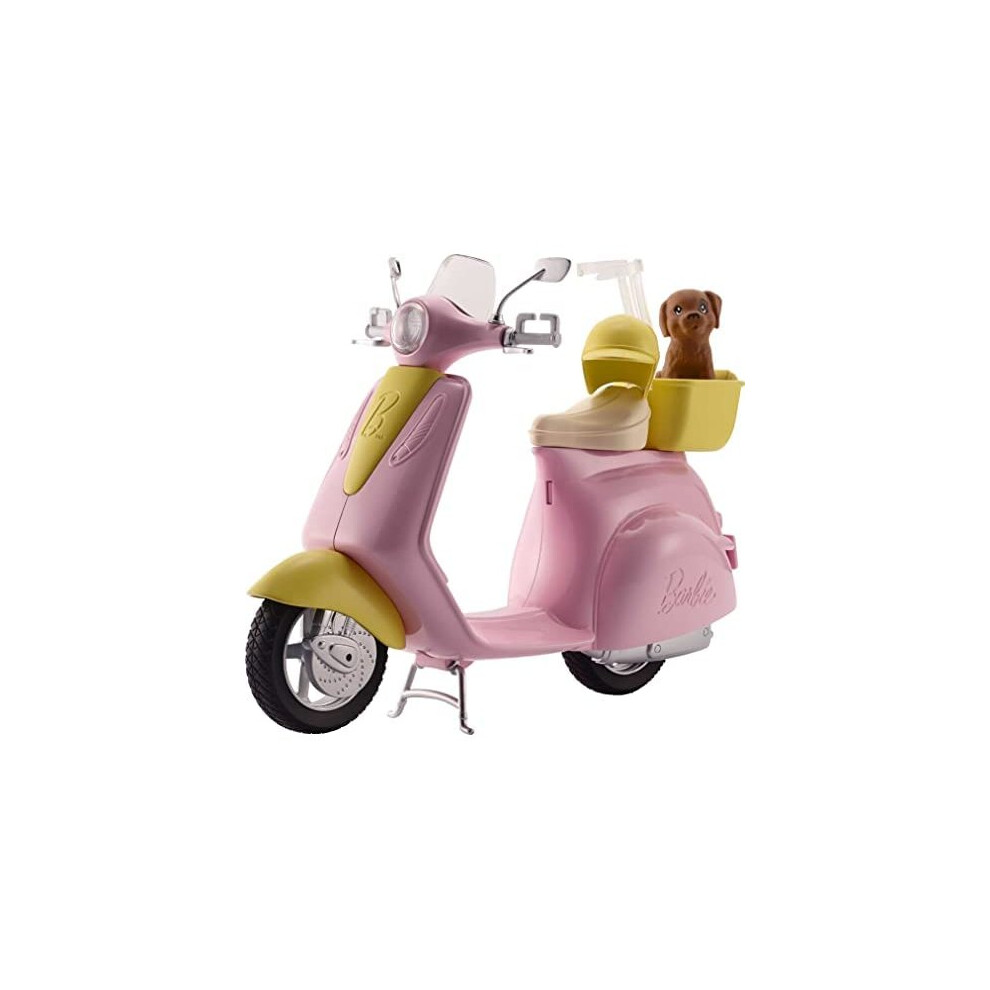 Barbie Moped with Puppy!, Multicolor, FRP56