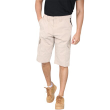 (Sand, 34") Mens Cargo Quick Dry Stretch Outdoor Combat Shorts