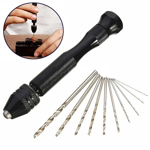 11 PCS/Set Mini Rotary Tools Aluminum Hand Drill Set