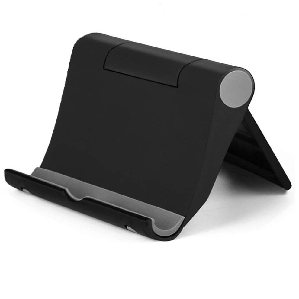 iPad Tablet iPhone Desk Stand Holder Mobile Phone Folding Black