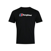 (Black, L) Berghaus Organic Big Classic Logo Mens Short Sleeve Outdoor T-Shirt Black