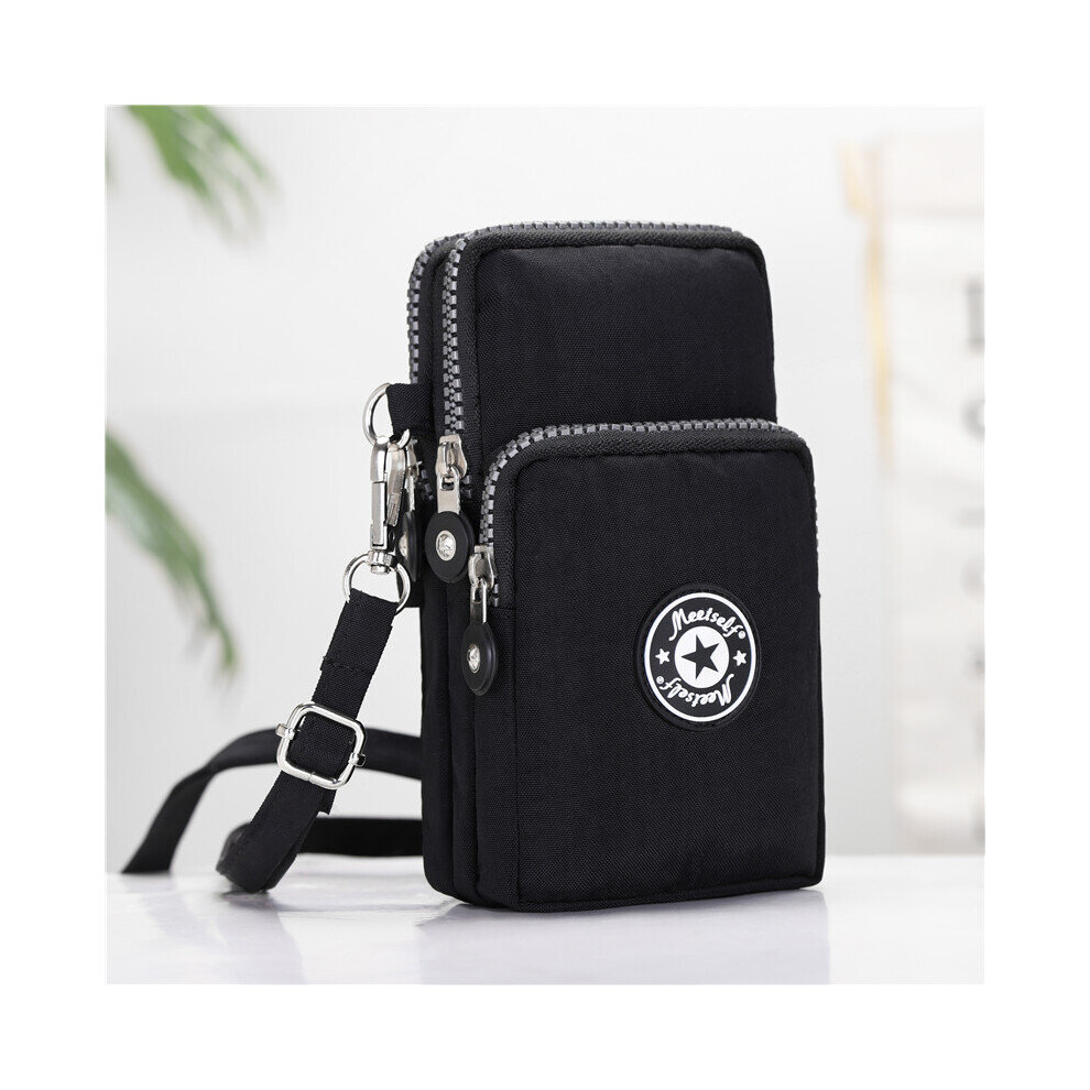 Sports Armband Phone Bag Outdoor Travel Crossbody Bag Womens Mini Pocket Purse 6 69 3 54 2 36 Inch Black 885664745036