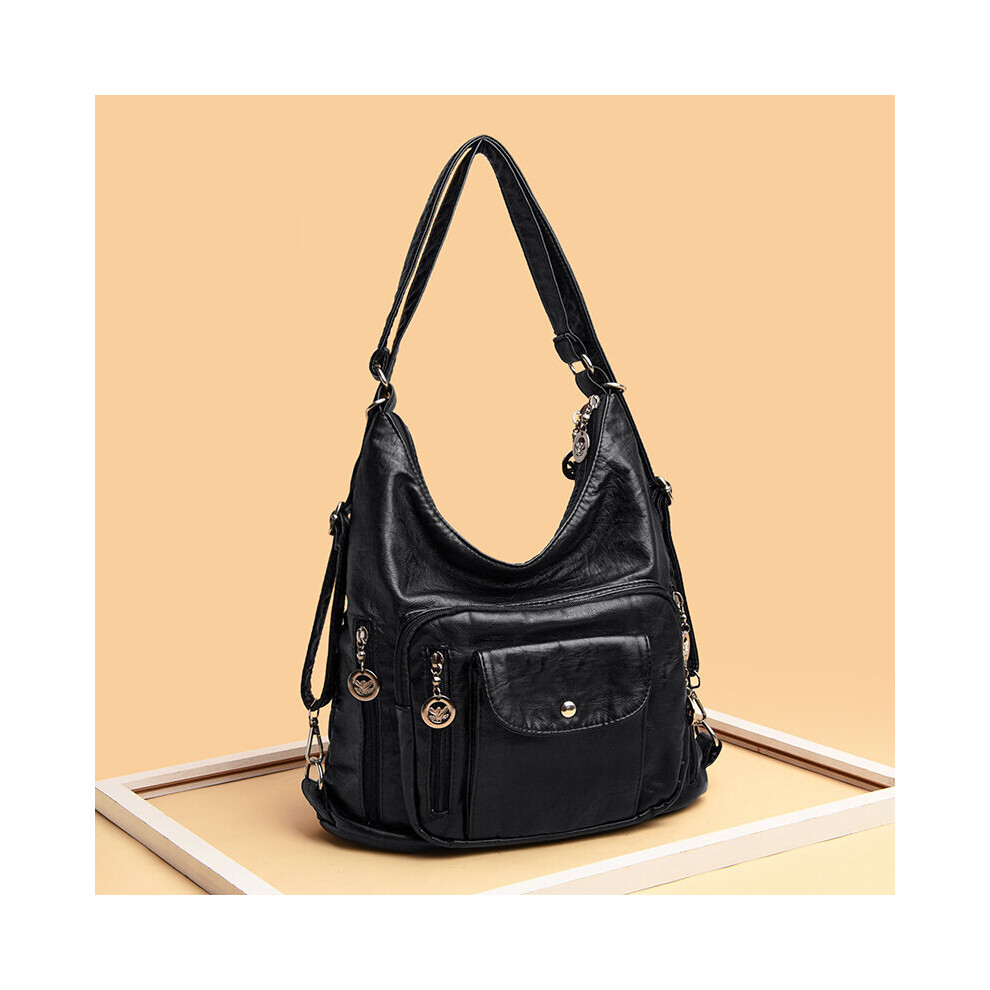 Retro Style Shoulder Bag Womens Zipper Faux Leather Crossbody Bag With Adjustable Strap-image-OPC-PC78CCX-NEW