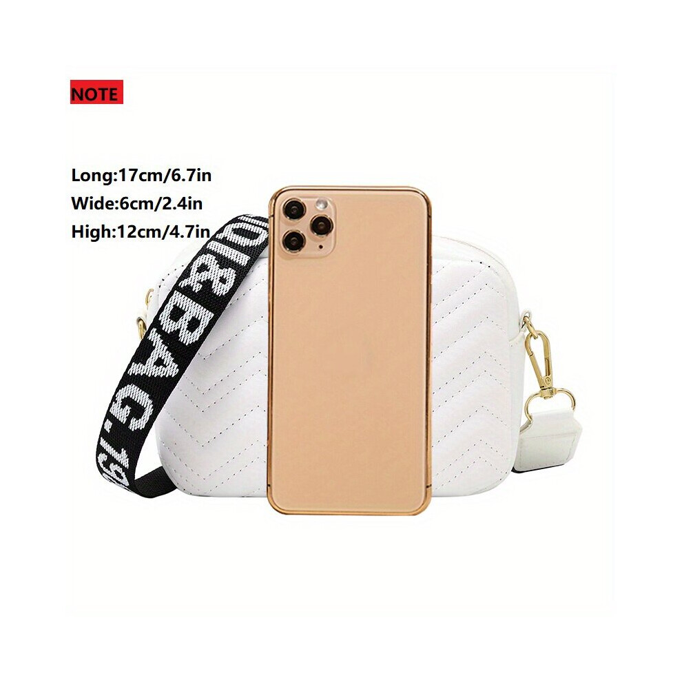 Chevron Quilted Crossbody Bag Womens Small Square Purse Zipper Shoulder Bag 6 7 2 4 4 7 Inch-image-OPC-PC78DC2-NEW