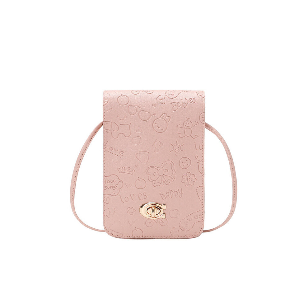 Solid Crossbody Bag PU Leather Textured Cell Phone Flap Bag Classic Versatile Shoulder Bag-image-OPC-PC78CBV-NEW