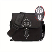 Reflective T Crossbody Bag Trap Star Style Messenger Bag Buckle Decor Flap Shoulder Bag