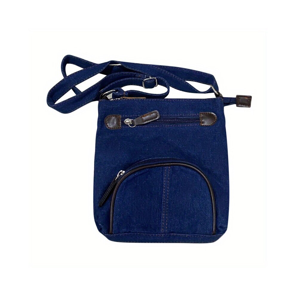 Retro Style Denim Shoulder Bag Pocket Crossbody Bag Womens Small Square Purse-image-OPC-PC78H2B-NEW
