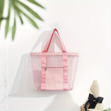 Mesh Travel Beach Bag Portable Outdoor Wash Bag Sports Swimming Storage Bag