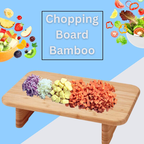 AAMEN Chopping Board Bamboo, Wooden Cutting/Chopping Board, 2