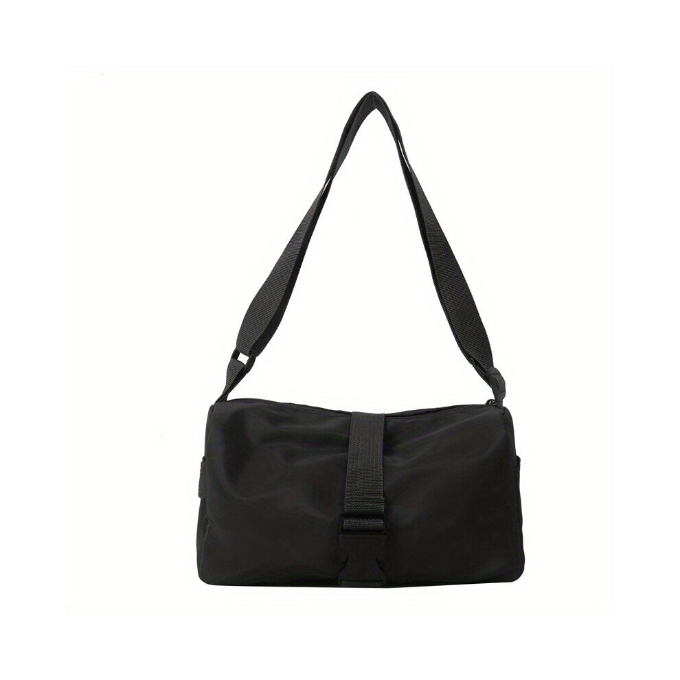 Minimalist Casual Square Shoulder Bag Release Buckle Decor Crossbody Bag Sports Storage Bag-image-OPC-PC78K9J-NEW