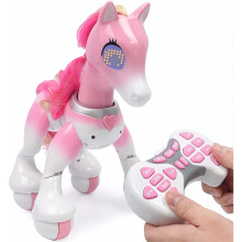 ( Pink) REMOTE CONTROL UNICORN PONY HORSE WALKING TOY RC ROBOT SOUND LIGHT KIDS ELECTRIC